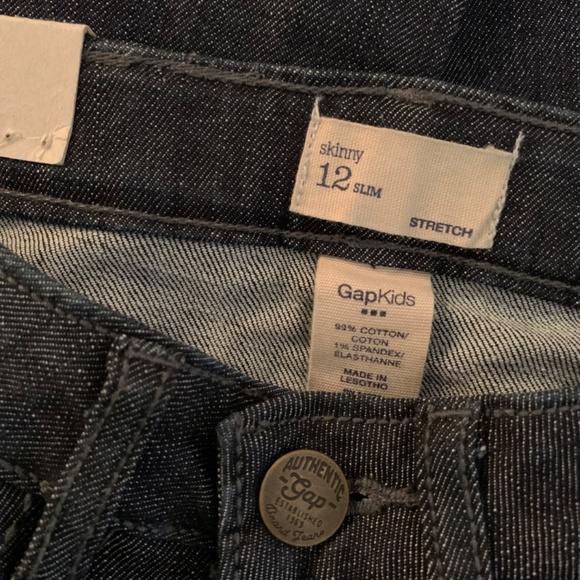 GAP Girls Stretch Skinny Jeans Size 12 Slim - Picture 10 of 11